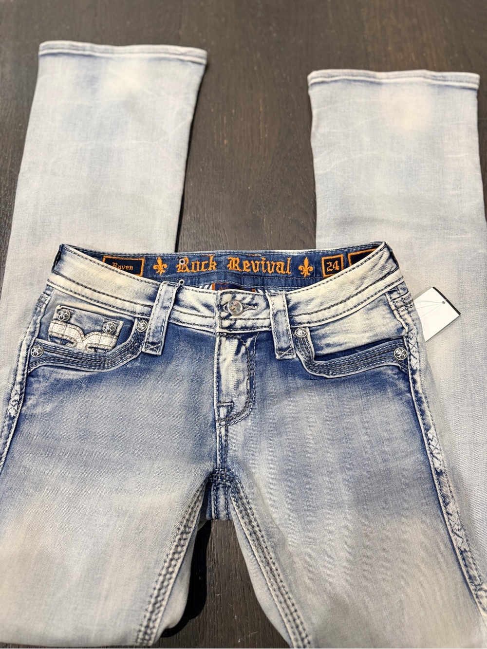 Rock Revival Women's Light Wash Bootcut Jeans Raven - Picture 3 of 6